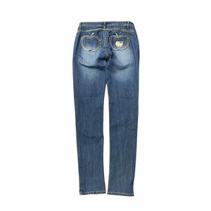 Apple Bottoms Y2K Low Rise Skinny Jeans Apple Pocket Size 7/8